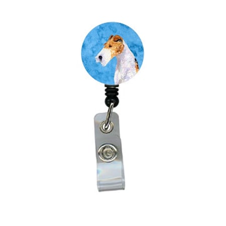 Teacher&Aposs Aid Fox Terrier Retractable Badge Reel Or Id Holder With Clip TE2921321